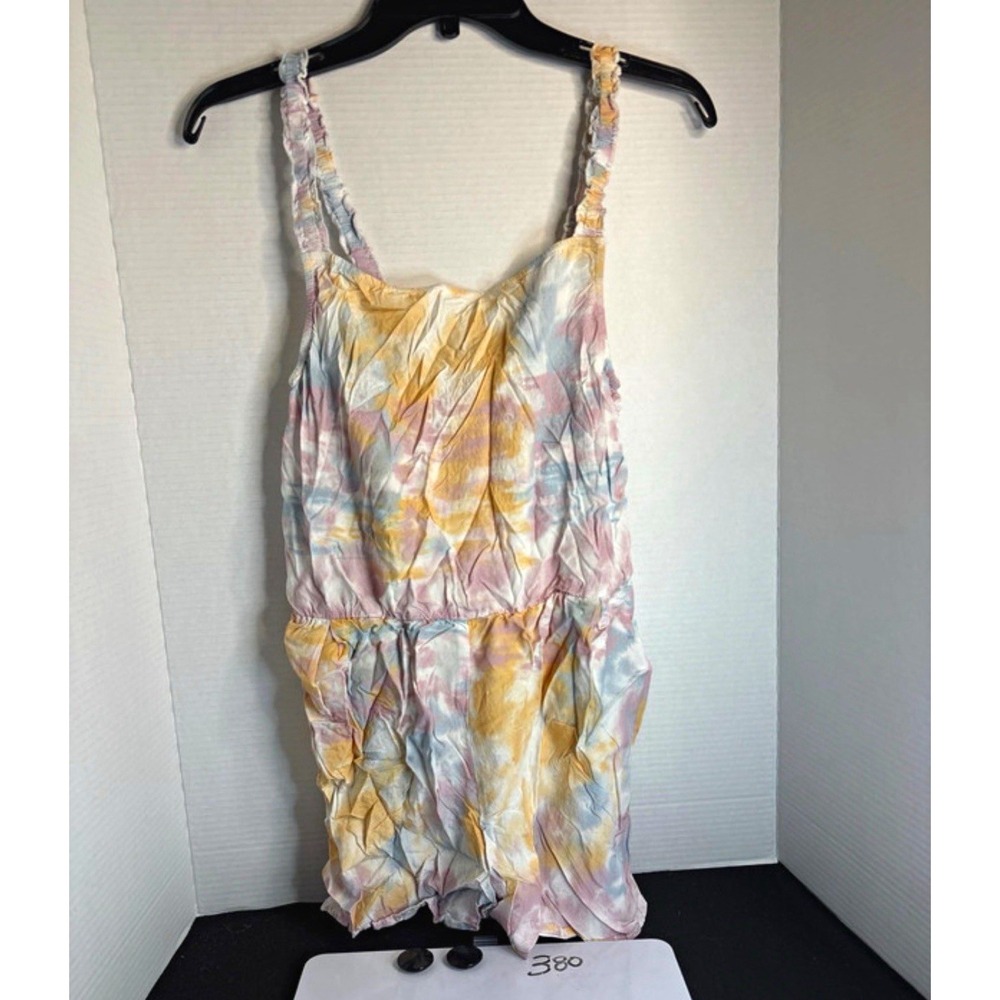 VANS Women's Tie Dye Multicolor Sleeveless Romper One-Piece Size M